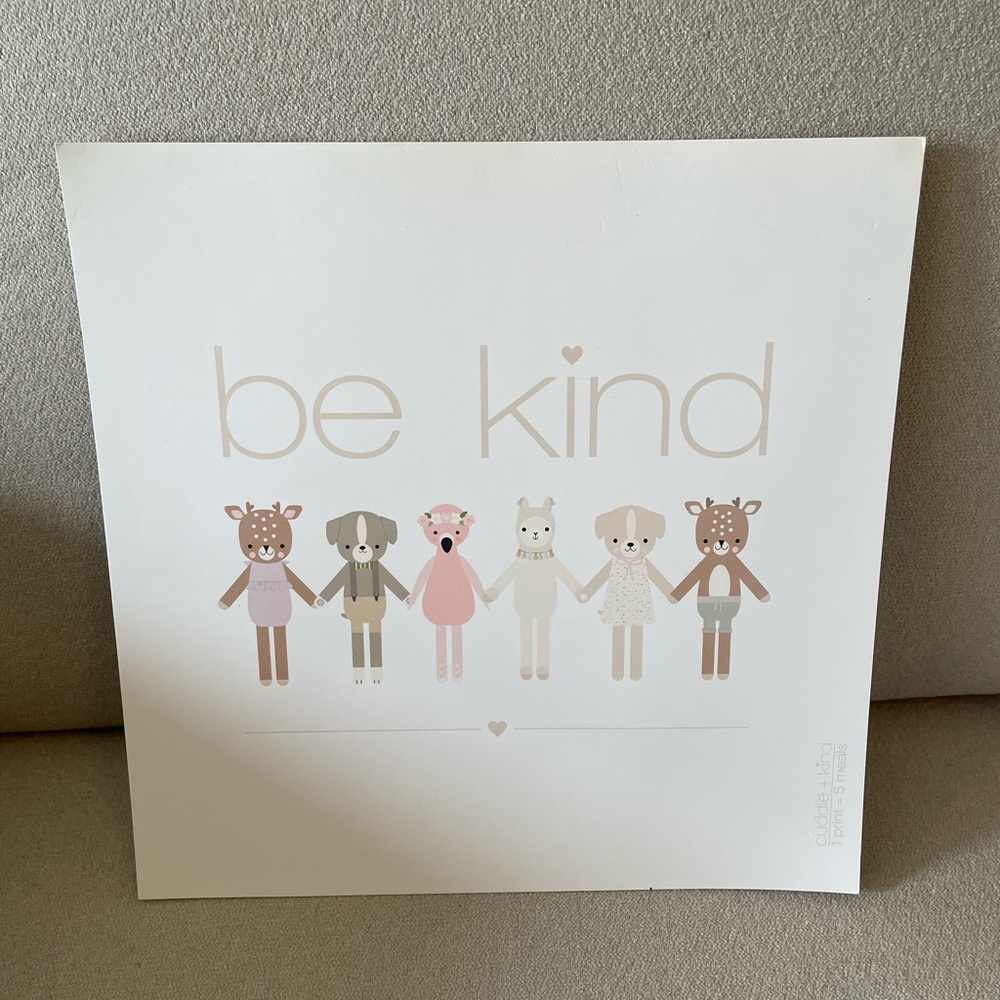 Cuddle + Kind Be Kind Wall Art